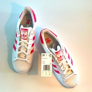 Adidas originals superstar J trendy pink!